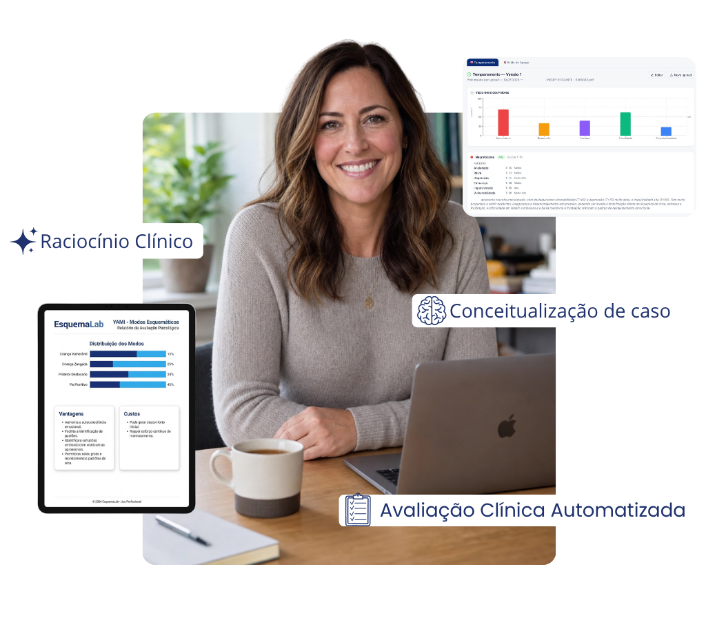 Psicólogo utilizando o EsquemaLab